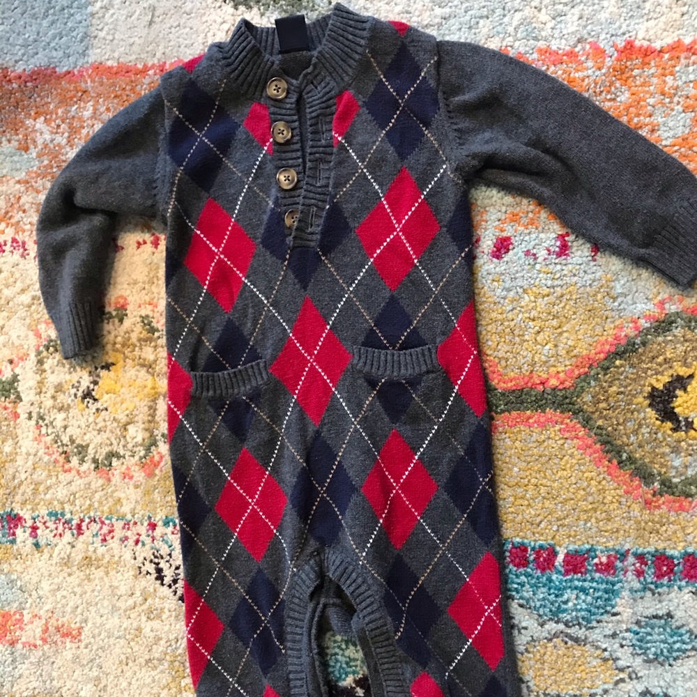 Gap argyle sweater jumper